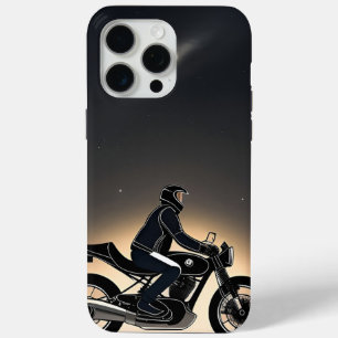 Motorradfahrer unter mondbeschienenem Himmel Case-Mate iPhone Hülle