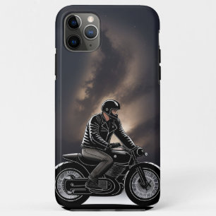 Motorradfahrer unter mondbeschienenem Himmel Case-Mate iPhone Hülle