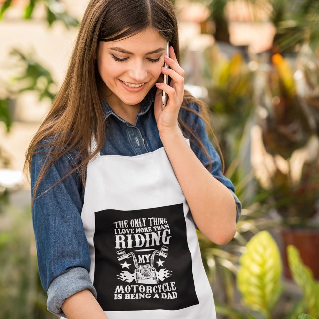 Motorradfahrer Vater Erwachsene Schürze (Von Creator hochgeladen)