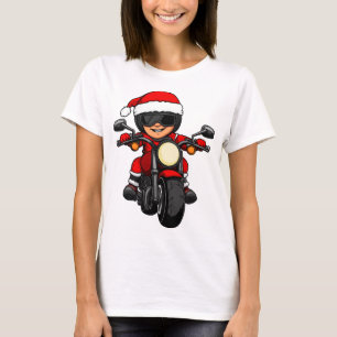 Motorradfahrer Weihnachten T-Shirt