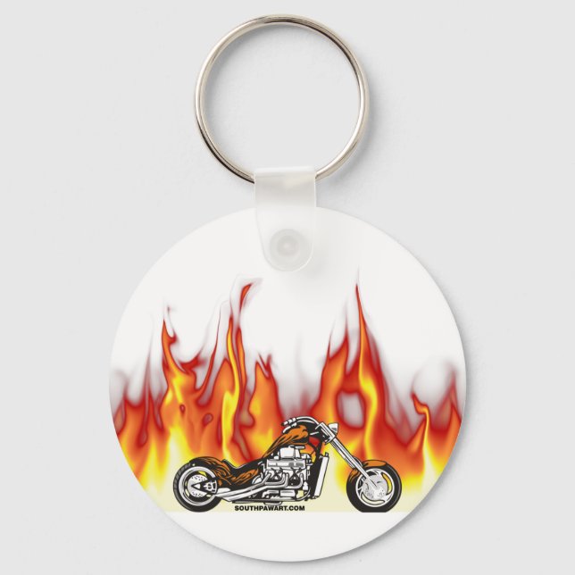 Motorradfeuer Schlüsselanhänger (Vorderseite)