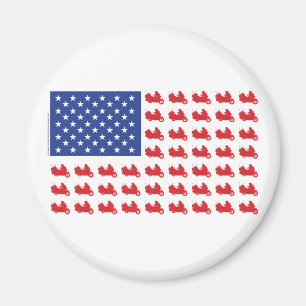 Motorradflagge Magnet