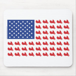 Motorradflagge Mousepad