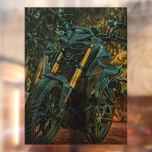 Motorradgeschenk Fensteraufkleber