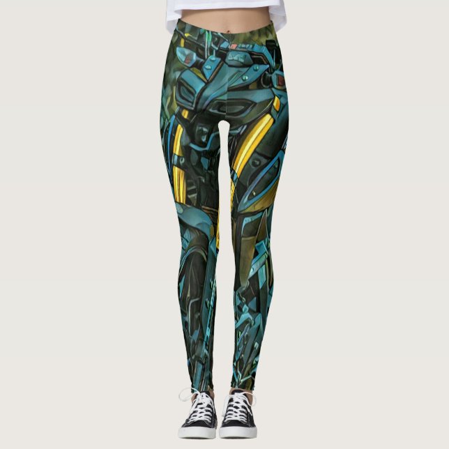 Motorradgeschenk Leggings (Vorderseite)
