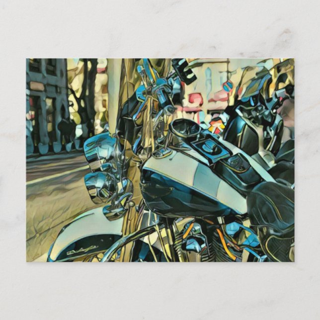 Motorradgeschenk Postkarte (Vorderseite)