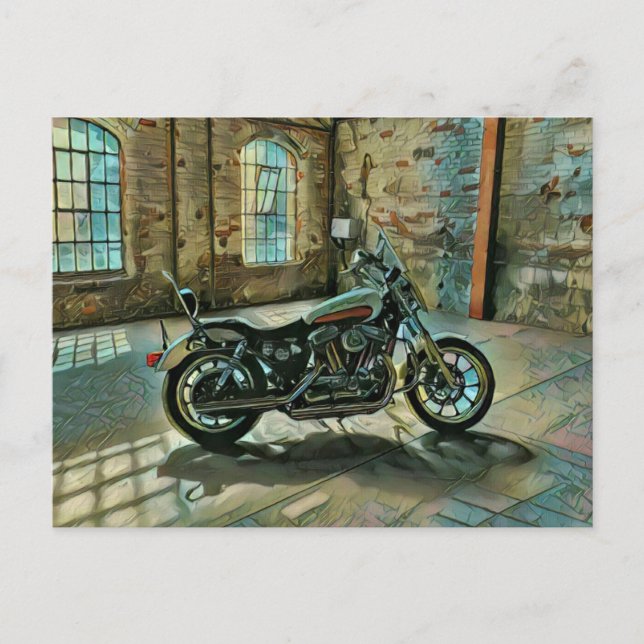 Motorradgeschenke Postkarte (Vorderseite)