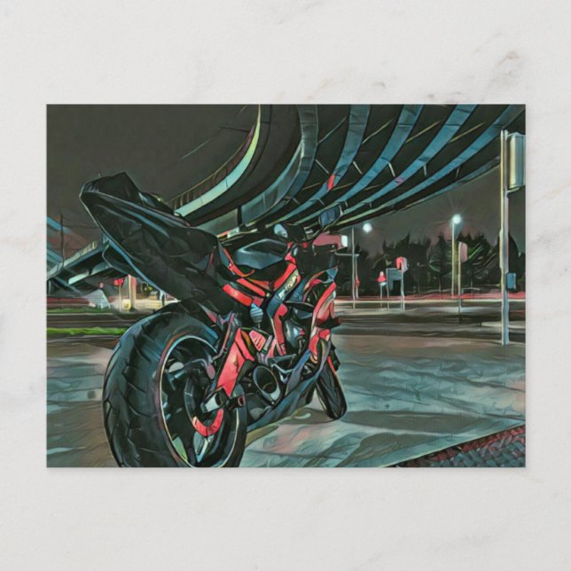 Motorradgeschenke Postkarte (Vorderseite)