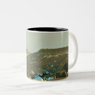 Motorradgeschenke Zweifarbige Tasse
