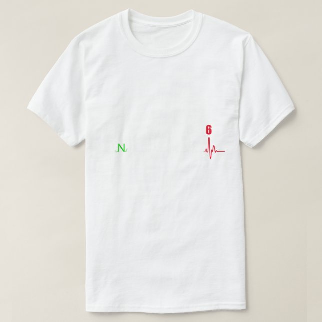 Motorradheartbeat - 1N23456 T-Shirt (Design vorne)