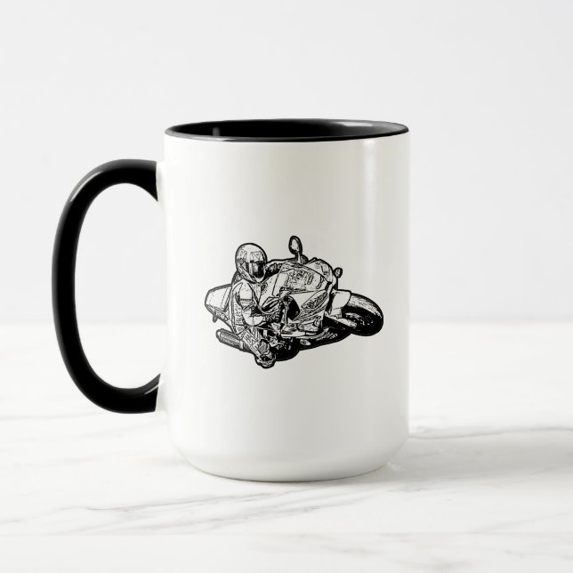 Motorradkaffee-Tasse Tasse (Links)