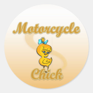 Motorradkick Runder Aufkleber