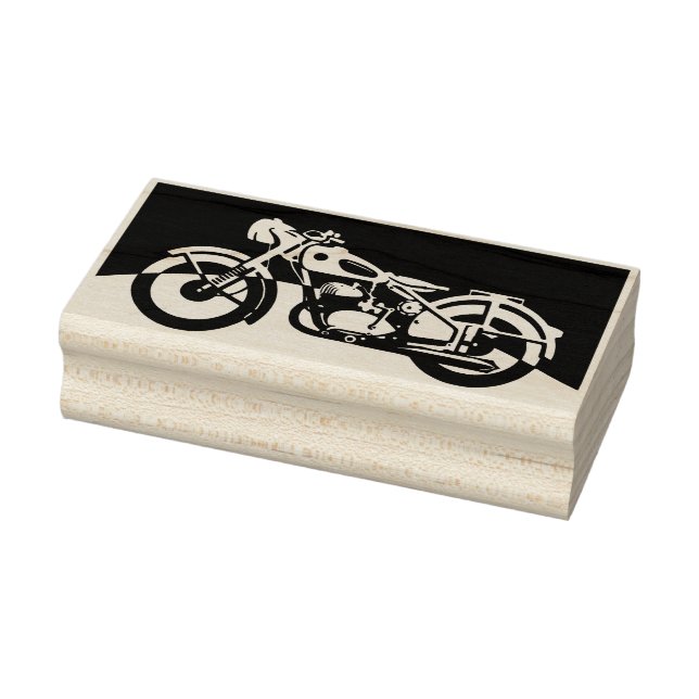 Motorradkunst-Briefmarke Gummistempel (Stempel)