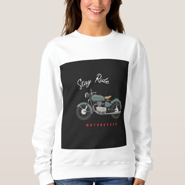 Motorradleidenschaft Sweatshirt (Vorderseite)