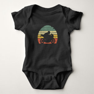 Motorradliebhaber Vintage Retro Baby Strampler