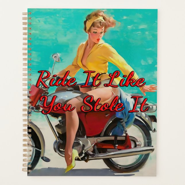 Motorradmädchen von 1950 von Gil Elvgren Planer (Vorderseite)