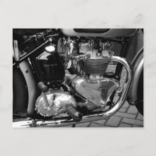 Motorradmotor Postkarte