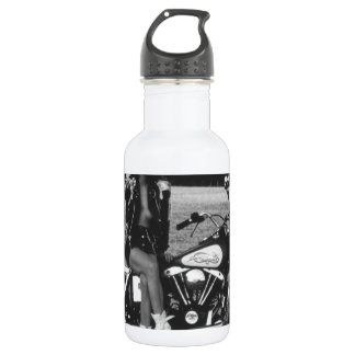 Motorradpinup-Mädchen Trinkflasche