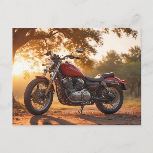 Motorradpostkarte Postkarte (Vorderseite)