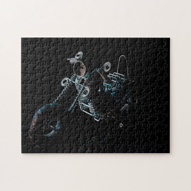 Motorradpuzzlespiel (Horizontal)