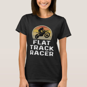 Motorradrennen Flat Track Racer Retro T-Shirt