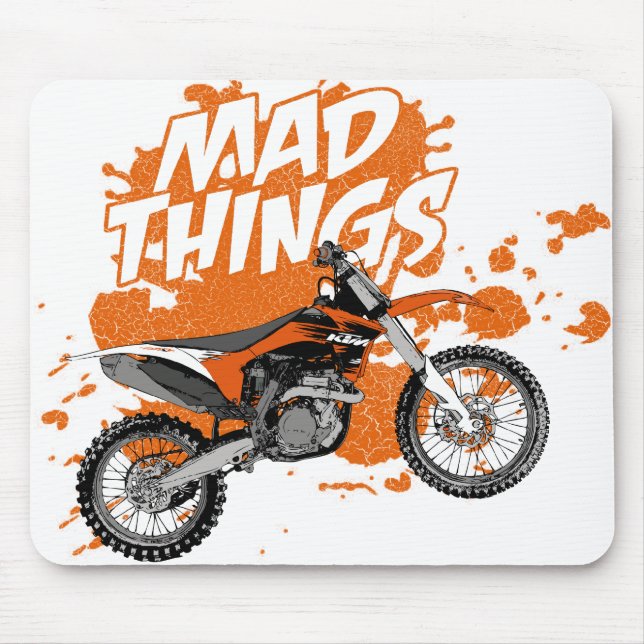 Motorradrennen Mousepad (Vorne)