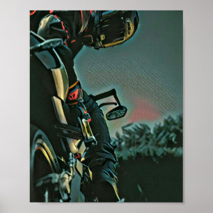 Motorradrennen Poster