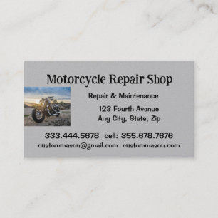 Motorradreparatur und Service-Shop-Visitenkarte Visitenkarte