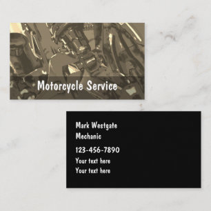 Motorradreparaturmechaniker Visitenkarte