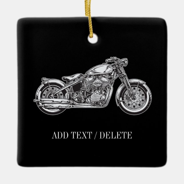 Motorradschmuck Keramikornament (Vorderseite)