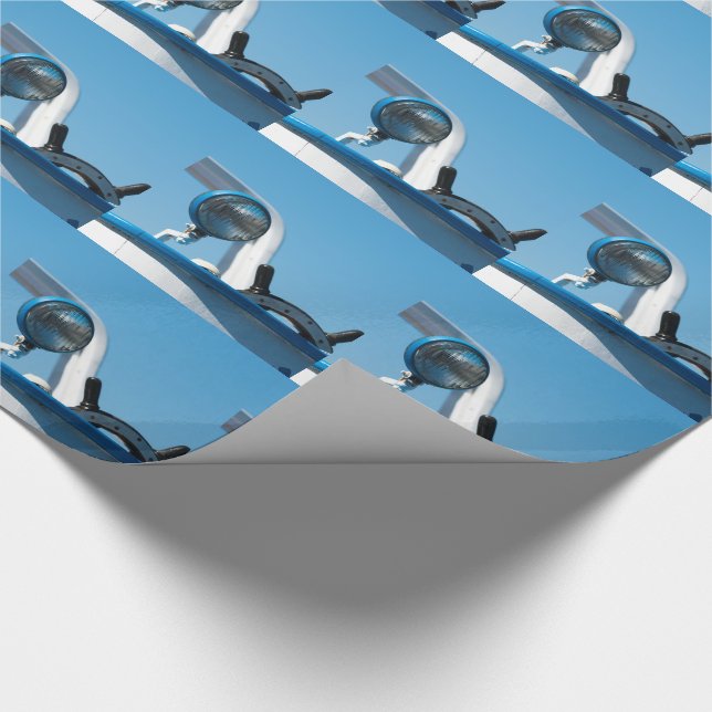 Motorradsegler Geschenkpapier (Ecke)