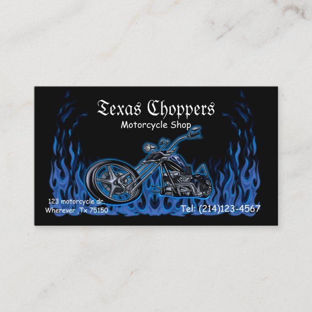 Motorradshop Standard,3,5" x 2,0" Visitenkarte (Vorderseite)