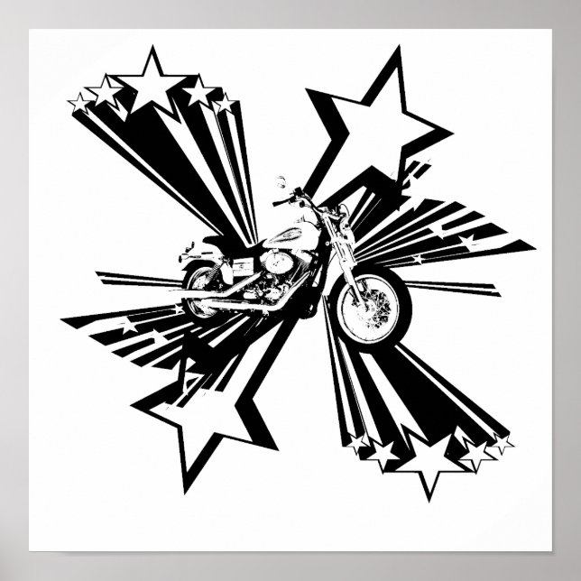 Motorradsterne Poster (Vorne)