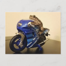Motorradtoilette Postkarte