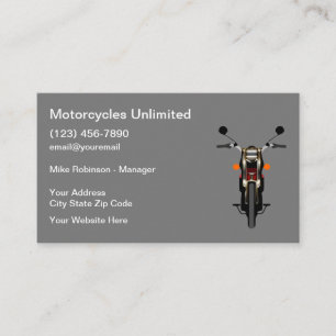 Motorradverkäufer Visitenkarte