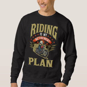 Motorradverleihungsgeschenk für alten Fahrradvate Sweatshirt
