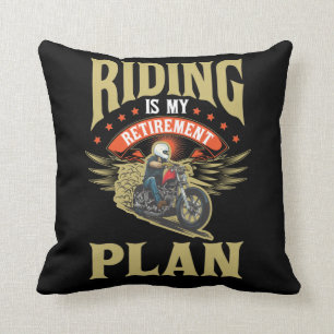 Motorradverleihungsgeschenk für alten Fahrradvater Kissen