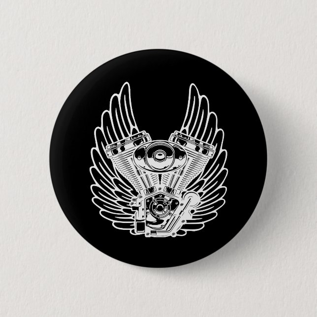 Motorradzeichen Button (Vorderseite)