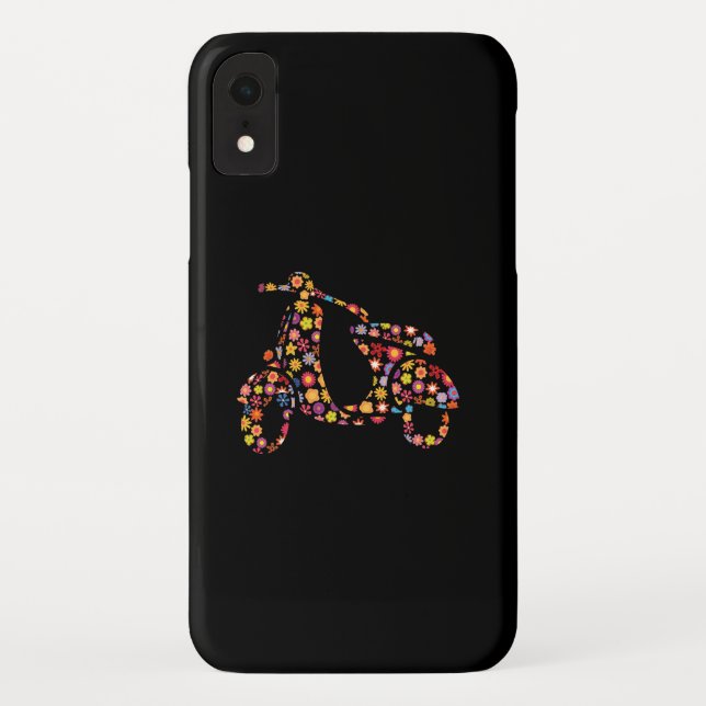Motorroller-Blume Case-Mate iPhone Hülle (Rückseite)