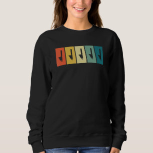 Motorsäge Retro Sonnenuntergang Holzfäller Baumpfl Sweatshirt