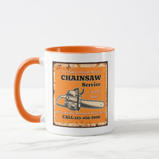 Motorsägenservice anpassen Kleine Motorreparatur  Tasse