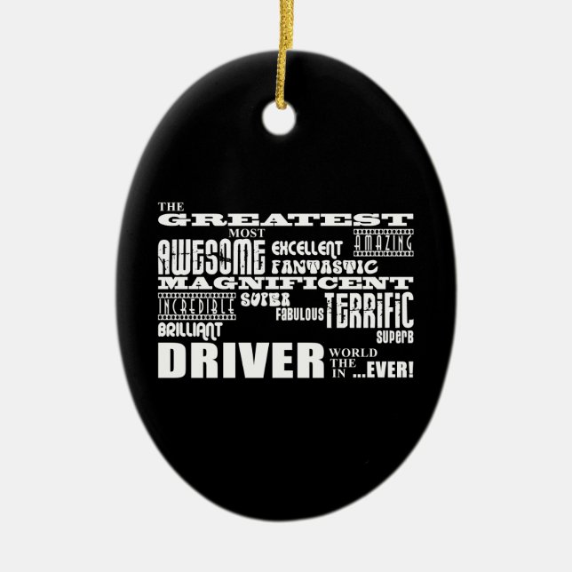 Motorsport Fahrer Bester Fahrer der Welt Keramik Ornament (Vorne)