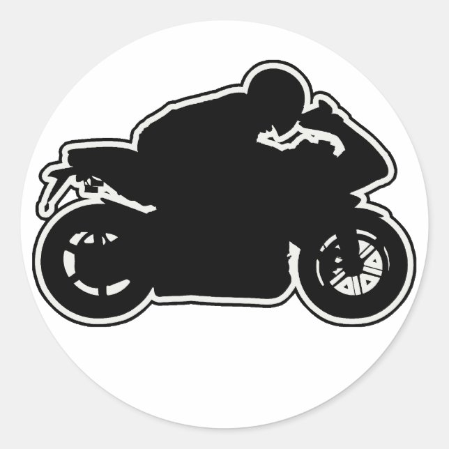 MotoVlog Schlichter Aufkleber (Vorderseite)
