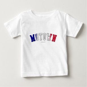Motown in den Michigan-Staatsflaggenfarben Baby T-shirt