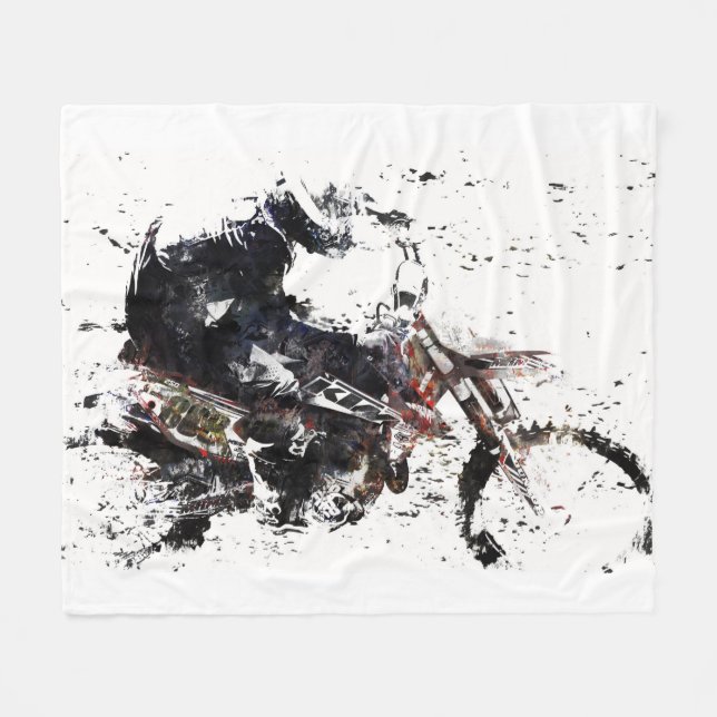Motox Racer Fleecedecke (Vorderseite (Horizontal))