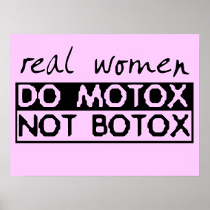 Motox statt Botox Dirt Bike Motocross Poster