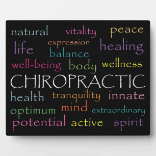 Mots Chiropratique Inspirationnel Plaque