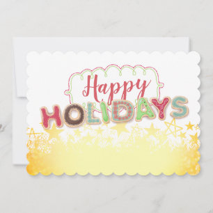 Mots de biscuits de Noël nourriture cadeau carte d