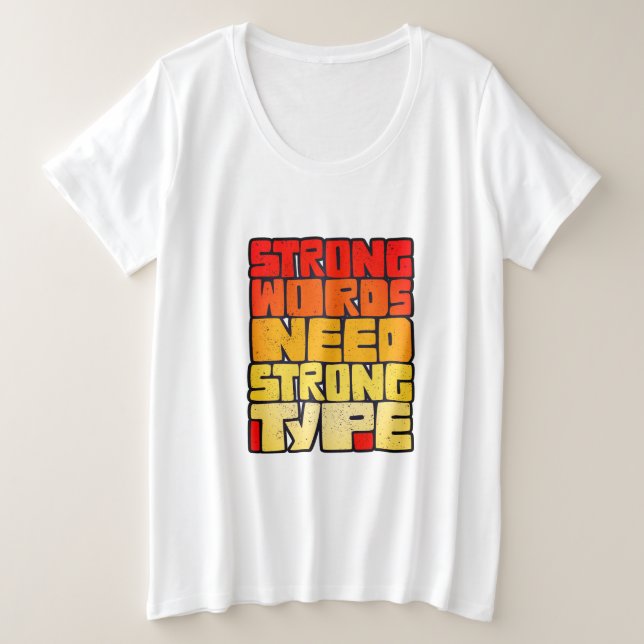 Mots Dessinés À La Main Mots Forts Mots Nécessiten (Design devant)