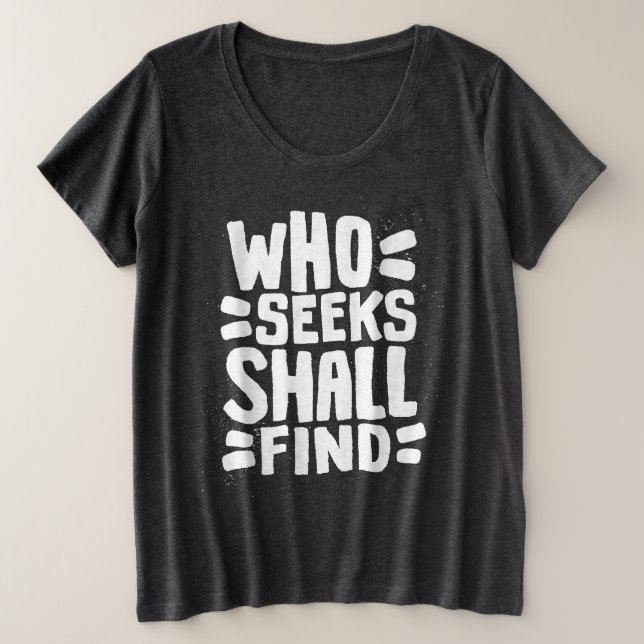 Mots Dessinés À La Main Qui Cherche Trouvera (Design devant)